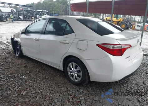 2014 Toyota Corolla Le Eco z USA, uszkodzony, nr VIN 5YFBPRHE9EP088178